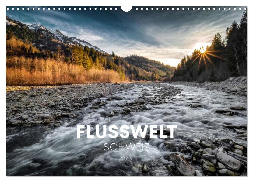 Flusswelt Schweiz (Wandkalender 2026 DIN A3 quer) CALVENDO Monatskalender