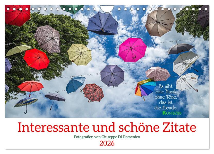 Interessante und schöne Zitate (Wandkalender 2026 DIN A4 quer) CALVENDO Monatskalender