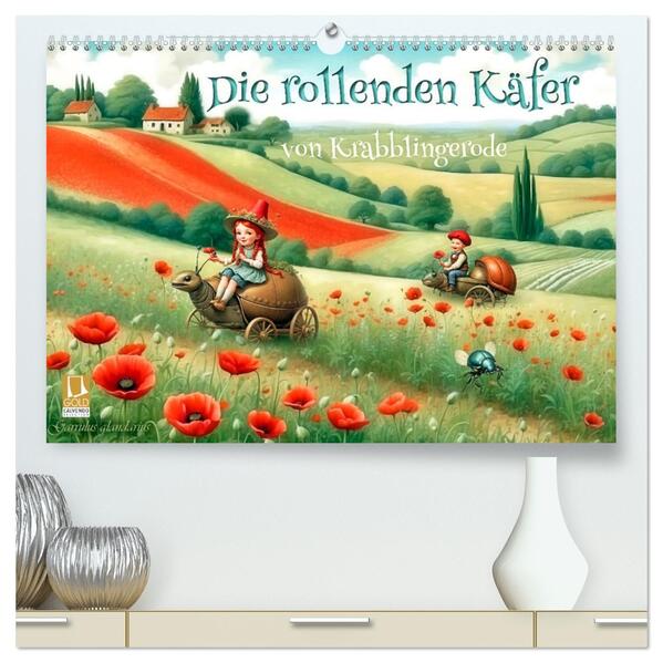 Die rollenden Käfer von Krabblingerode (hochwertiger Premium Wandkalender 2026 DIN A2 quer) Kunstdruck in Hochglanz