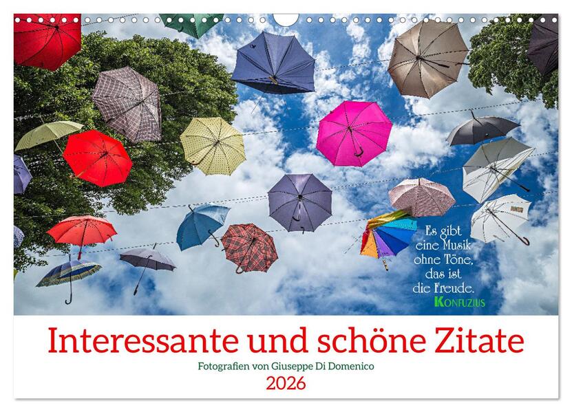 Interessante und schöne Zitate (Wandkalender 2026 DIN A3 quer) CALVENDO Monatskalender