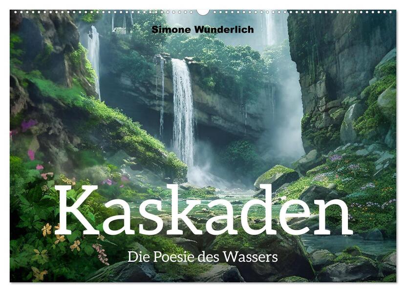 Kaskaden - Die Poesie des Wassers (Wandkalender 2026 DIN A2 quer) CALVENDO Monatskalender