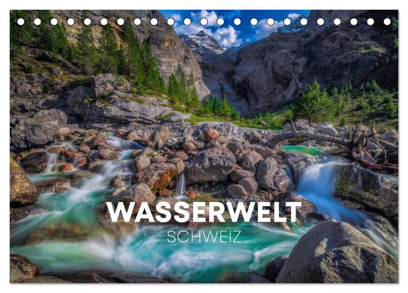 Wasserwelt Schweiz (Tischkalender 2026 DIN A5 quer) CALVENDO Monatskalender
