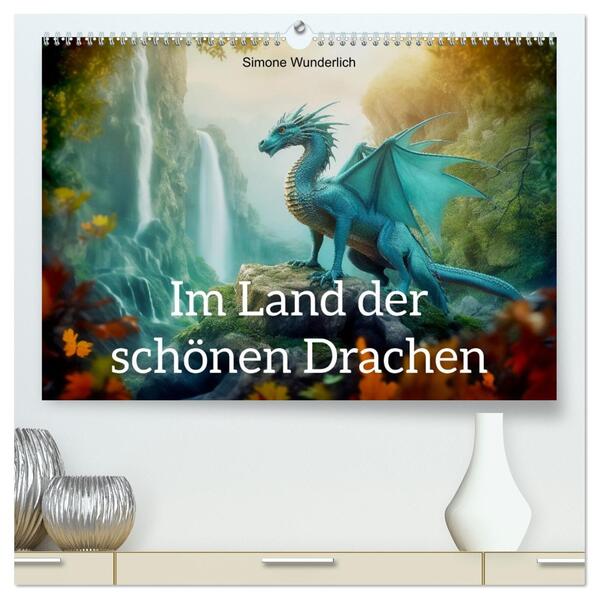 Im Land der schönen Drachen (hochwertiger Premium Wandkalender 2026 DIN A2 quer) Kunstdruck in Hochglanz