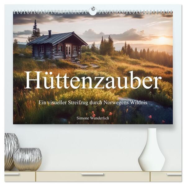 Hüttenzauber - Ein visueller Streifzug durch Norwegens Wildnis (hochwertiger Premium Wandkalender 2026 DIN A2 quer) Kunstdruck in Hochglanz
