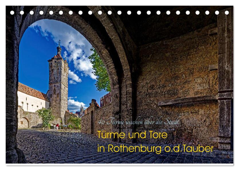 Türme und Tore (Tischkalender 2026 DIN A5 quer) CALVENDO Monatskalender