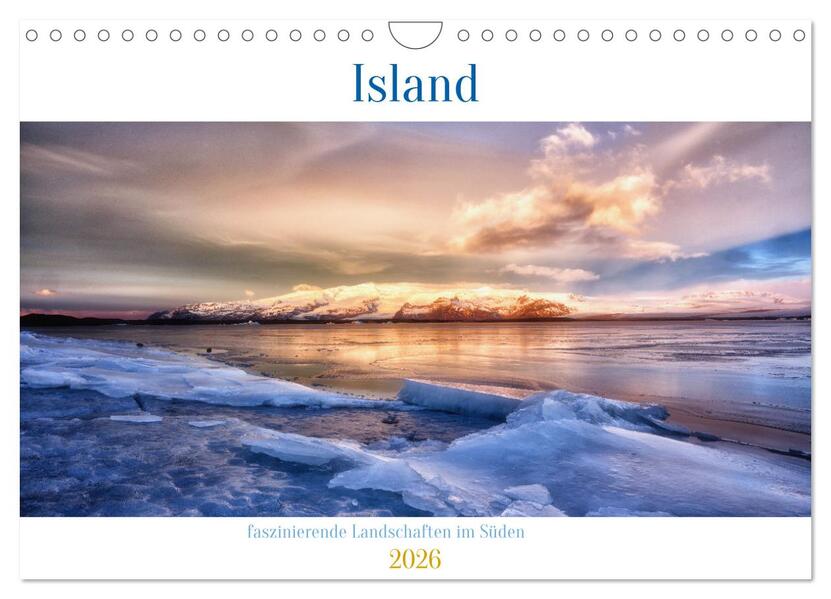 Island - faszinierende Landschaften im Süden (Wandkalender 2026 DIN A4 quer) CALVENDO Monatskalender