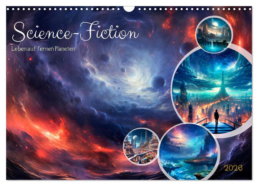 SCIENCE-FICTION Leben auf fernen Planeten (Wandkalender 2026 DIN A3 quer) CALVENDO Monatskalender