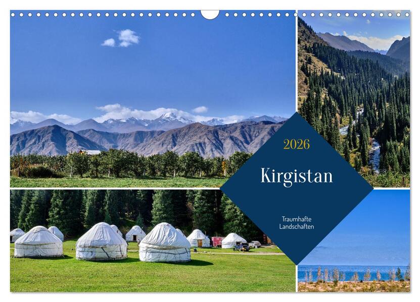 Kirgistan - Traumhafte Landschaften (Wandkalender 2026 DIN A3 quer) CALVENDO Monatskalender