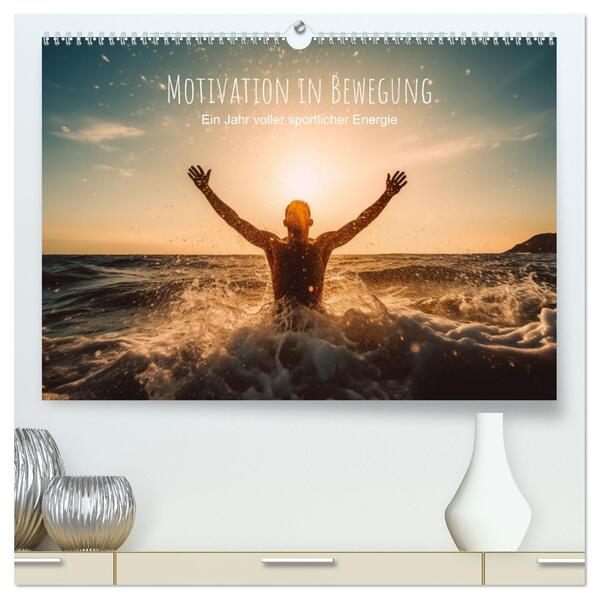 Motivation in Bewegung - Ein Jahr voller sportlicher Energie (hochwertiger Premium Wandkalender 2026 DIN A2 quer) Kunstdruck in Hochglanz