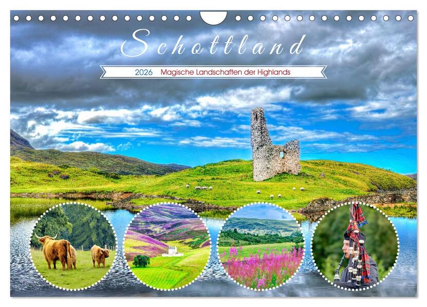 Schottland - Magische Landschaften der Highlands (Wandkalender 2026 DIN A4 quer) CALVENDO Monatskalender
