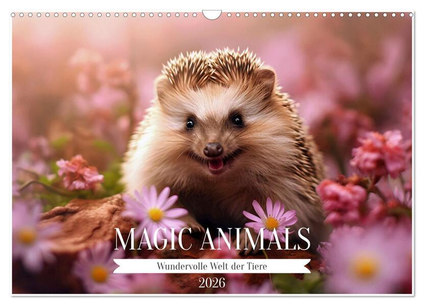 Magic Animals (Wandkalender 2026 DIN A3 quer) CALVENDO Monatskalender