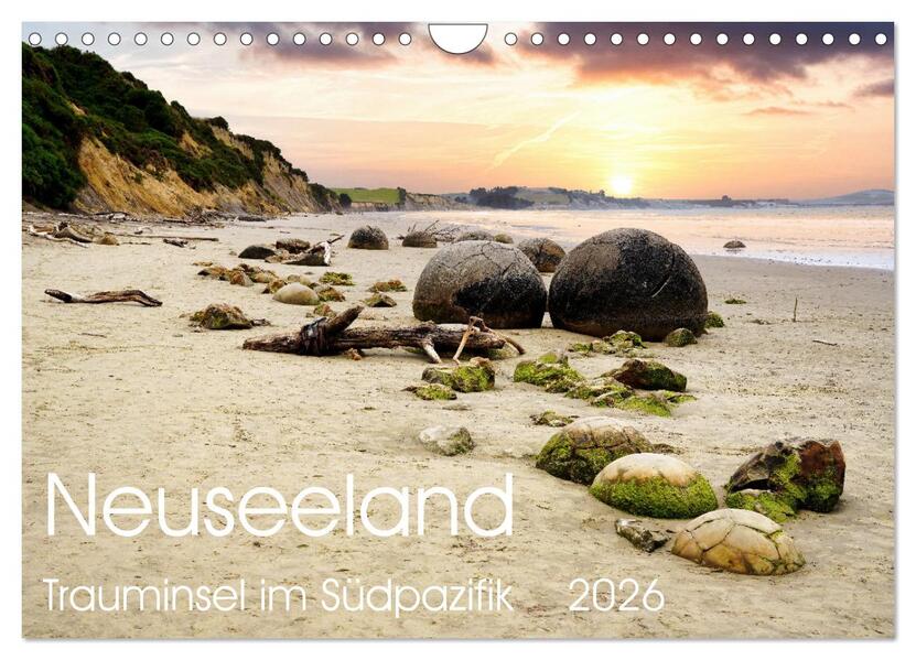 Neuseeland Trauminsel im Südpazifik (Wandkalender 2026 DIN A4 quer) CALVENDO Monatskalender