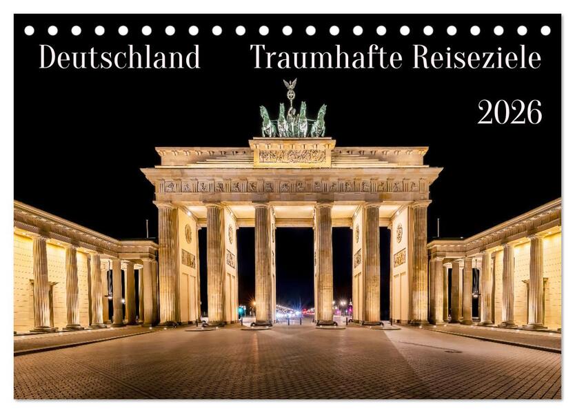 Deutschland - Traumhafte Reiseziele (Tischkalender 2026 DIN A5 quer) CALVENDO Monatskalender