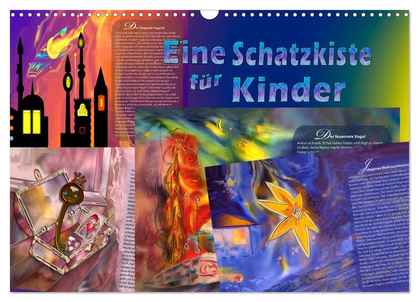 Eine Schatzkiste für Kinder (Wandkalender 2026 DIN A3 quer) CALVENDO Monatskalender