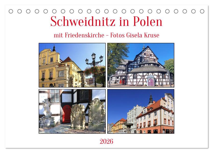 Schweidnitz in Polen mit Friedenskirche (Tischkalender 2026 DIN A5 quer) CALVENDO Monatskalender