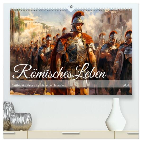 Römisches Leben - Antikes Stadtleben im Römischen Imperium (hochwertiger Premium Wandkalender 2026 DIN A2 quer) Kunstdruck in Hochglanz