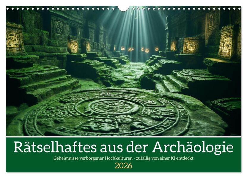 Rätselhaftes aus der Archäologie (Wandkalender 2026 DIN A3 quer) CALVENDO Monatskalender