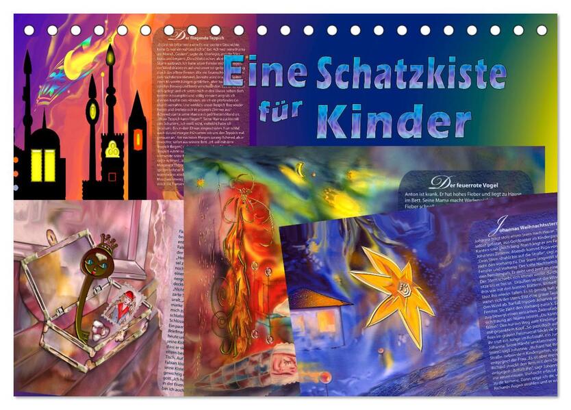 Eine Schatzkiste für Kinder (Tischkalender 2026 DIN A5 quer) CALVENDO Monatskalender