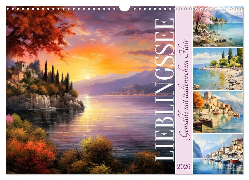 Lieblingssee (Wandkalender 2026 DIN A3 quer) CALVENDO Monatskalender
