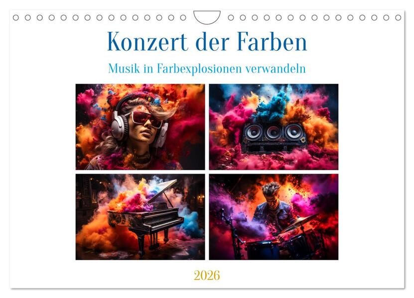Konzert der Farben (Wandkalender 2026 DIN A4 quer) CALVENDO Monatskalender