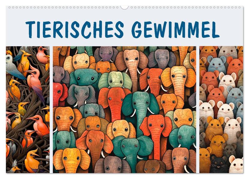 Tierisches Gewimmel (Wandkalender 2026 DIN A2 quer) CALVENDO Monatskalender