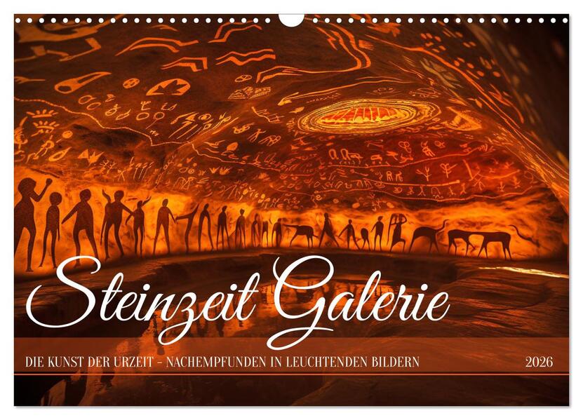 Steinzeit Galerie (Wandkalender 2026 DIN A3 quer) CALVENDO Monatskalender