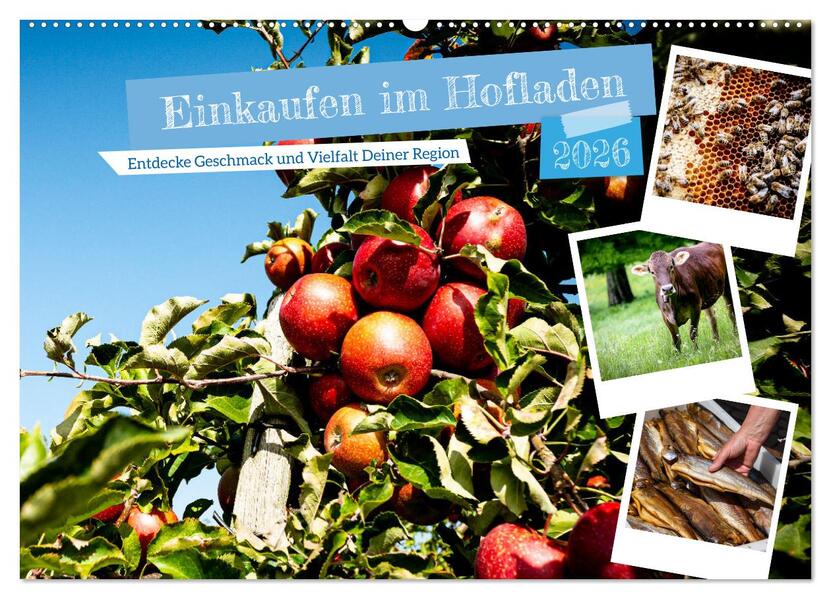 Einkaufen im Hofladen (Wandkalender 2026 DIN A2 quer) CALVENDO Monatskalender