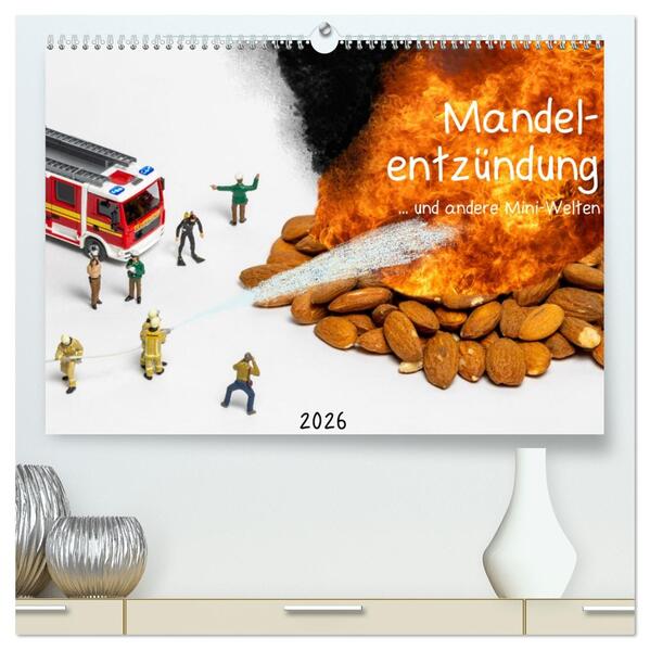 Mandelentzündung ... und andere Mini-Welten (hochwertiger Premium Wandkalender 2026 DIN A2 quer) Kunstdruck in Hochglanz
