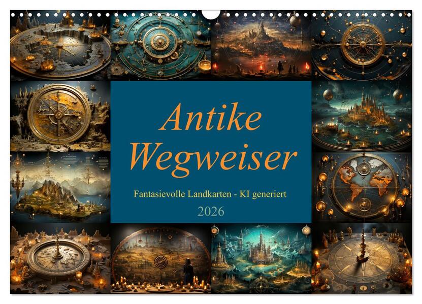 Antike Wegweiser (Wandkalender 2026 DIN A3 quer) CALVENDO Monatskalender