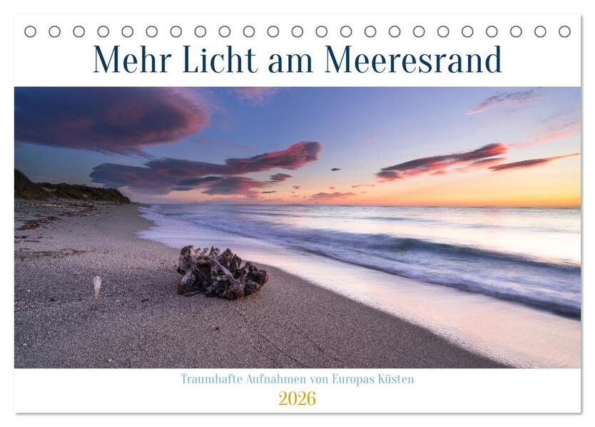 Mehr Licht am Meeresrand (Tischkalender 2026 DIN A5 quer) CALVENDO Monatskalender