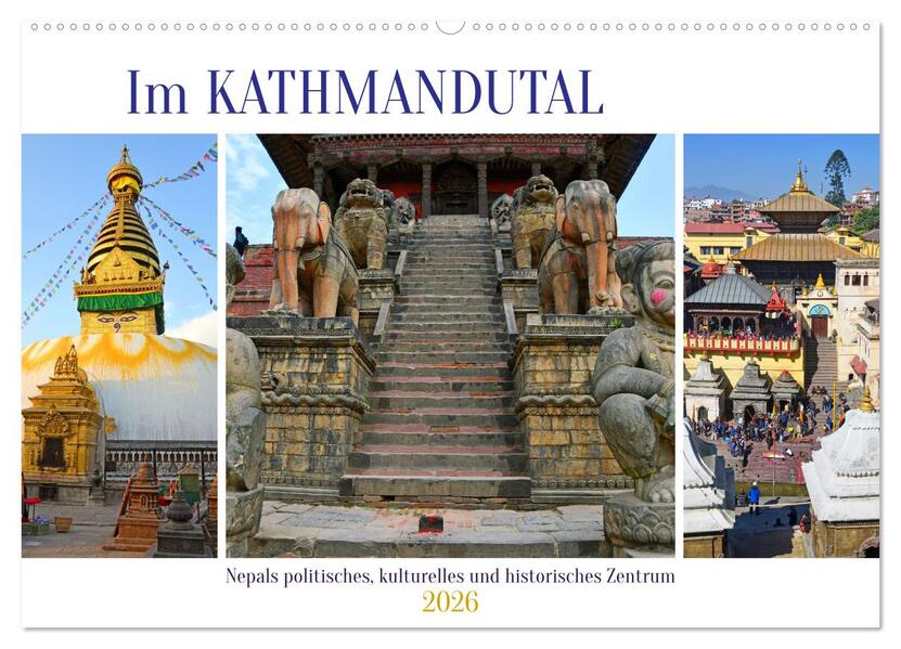 Im Kathmandutal (Wandkalender 2026 DIN A2 quer) CALVENDO Monatskalender