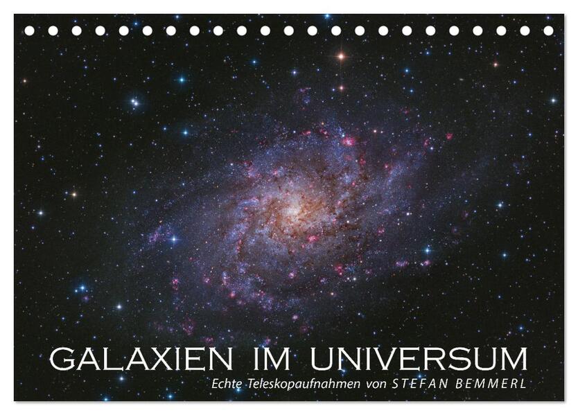 Galaxien im Universum (Tischkalender 2026 DIN A5 quer) CALVENDO Monatskalender