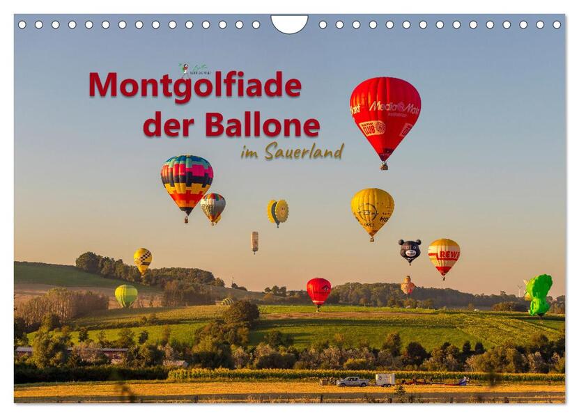 Montgolfiade der Ballone im Sauerland (Wandkalender 2026 DIN A4 quer) CALVENDO Monatskalender
