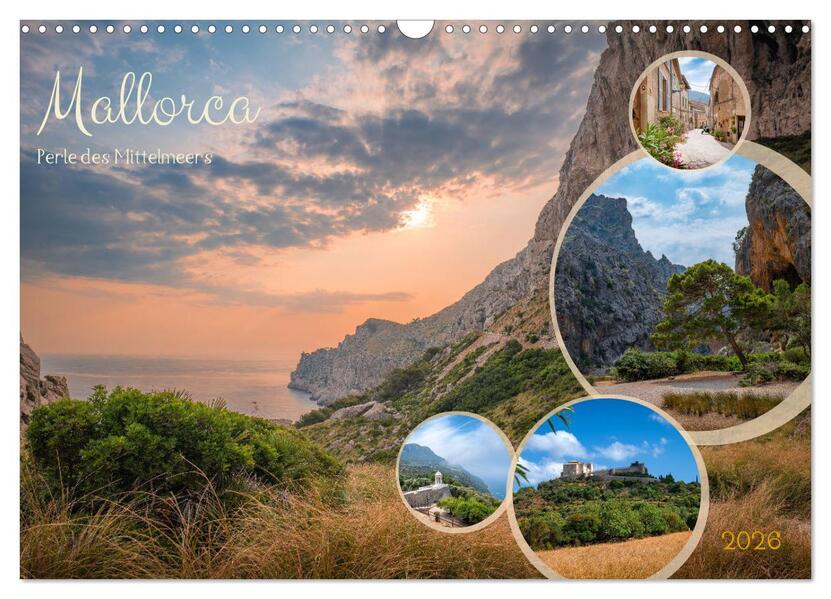Mallorca - Perle des Mittelmeers (Wandkalender 2026 DIN A3 quer) CALVENDO Monatskalender