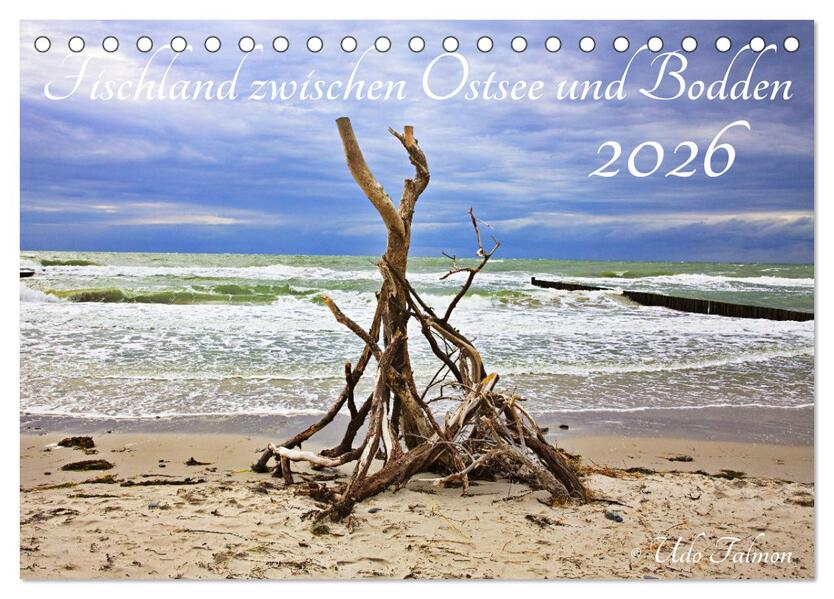 Fischland zwischen Ostsee und Bodden (Tischkalender 2026 DIN A5 quer) CALVENDO Monatskalender