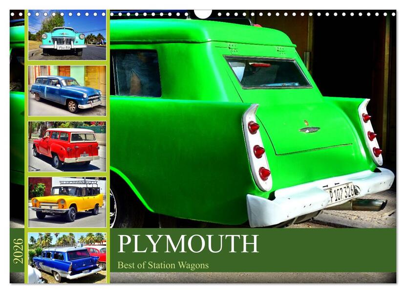 PLYMOUTH - Best of Station Wagons (Wandkalender 2026 DIN A3 quer) CALVENDO Monatskalender