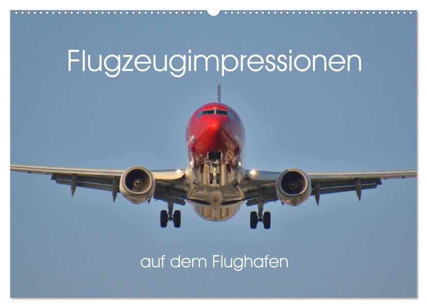 Flugzeugimpressionen auf dem Flughafen (Wandkalender 2026 DIN A2 quer) CALVENDO Monatskalender
