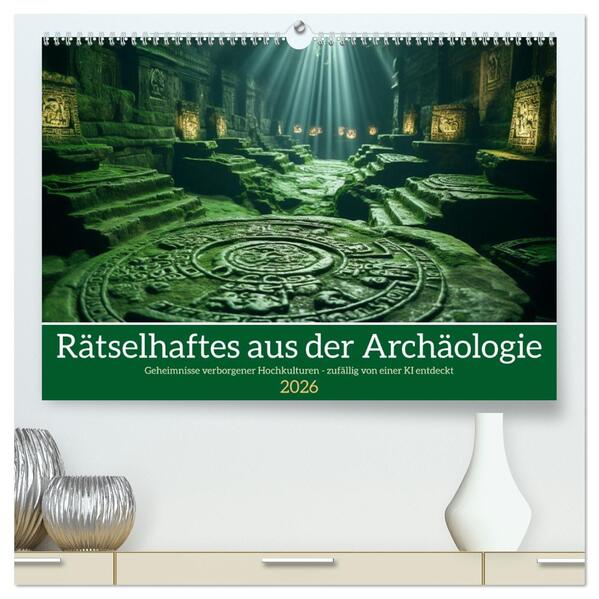 Rätselhaftes aus der Archäologie (hochwertiger Premium Wandkalender 2026 DIN A2 quer) Kunstdruck in Hochglanz