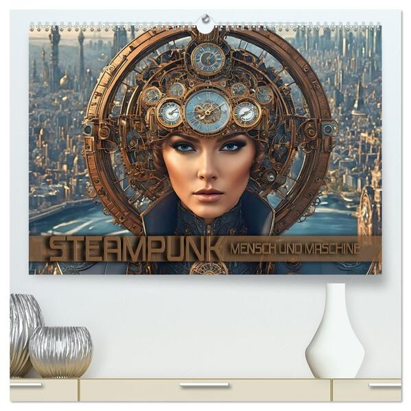 Steampunk - Mensch und Maschine (hochwertiger Premium Wandkalender 2026 DIN A2 quer) Kunstdruck in Hochglanz