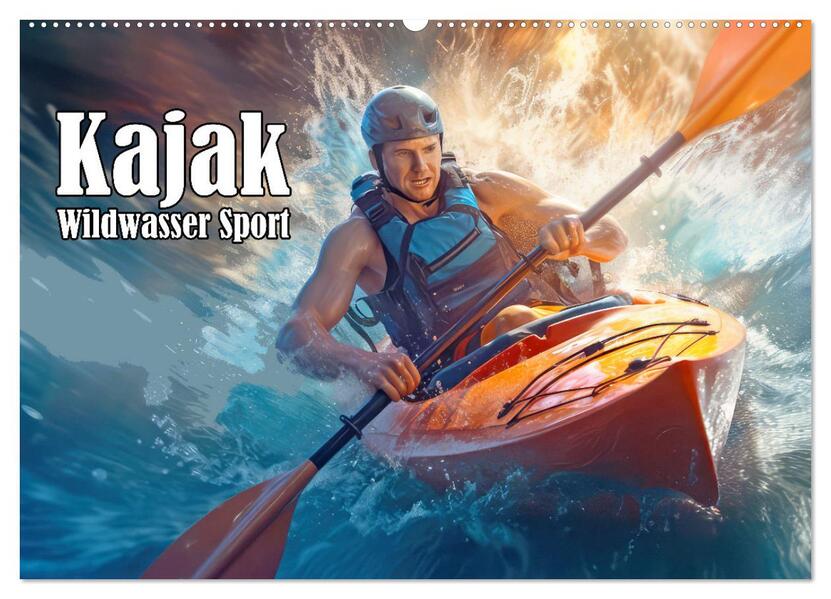 Kayak Wildwasser Sport (Wandkalender 2026 DIN A2 quer) CALVENDO Monatskalender