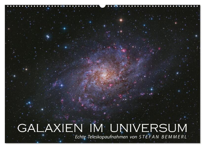 Galaxien im Universum (Wandkalender 2026 DIN A2 quer) CALVENDO Monatskalender