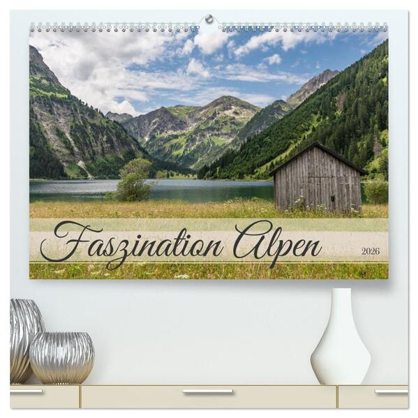 Faszination Alpen (hochwertiger Premium Wandkalender 2026 DIN A2 quer) Kunstdruck in Hochglanz