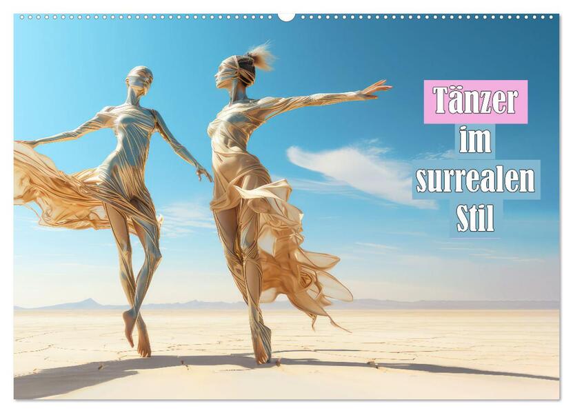 Tänzer im surrealen Stil (Wandkalender 2026 DIN A2 quer) CALVENDO Monatskalender
