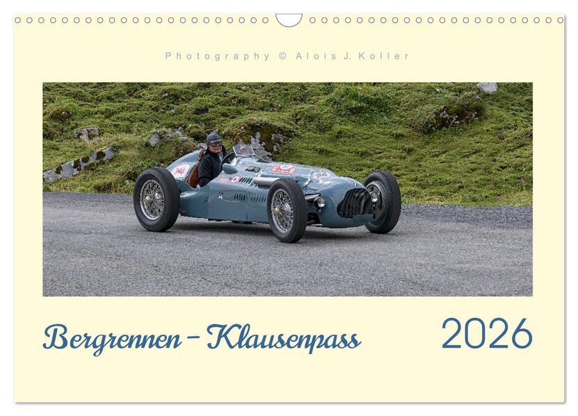 Bergrennen - Klausenpass (Wandkalender 2026 DIN A3 quer) CALVENDO Monatskalender