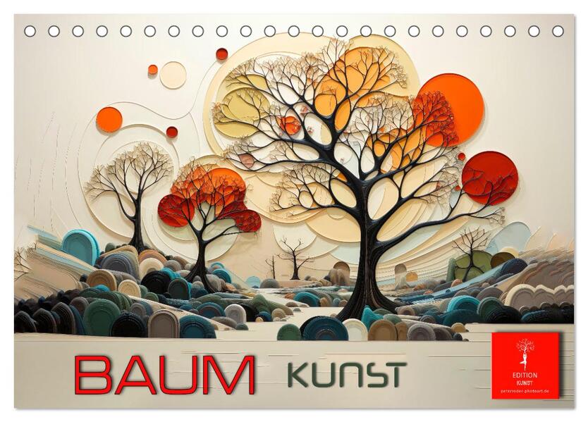 Baum Kunst (Tischkalender 2026 DIN A5 quer) CALVENDO Monatskalender
