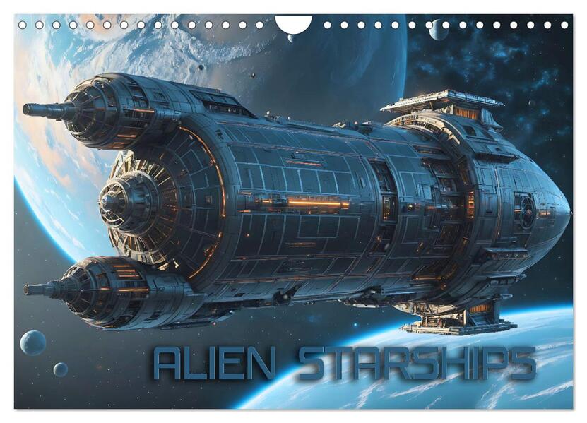 Alien Starships (Wandkalender 2026 DIN A4 quer) CALVENDO Monatskalender