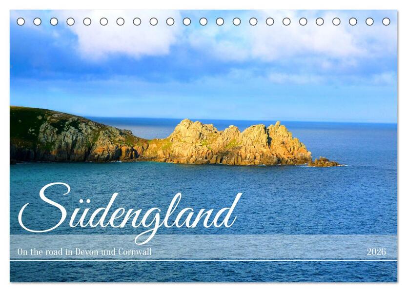 Südengland - On the road in Devon und Cornwall (Tischkalender 2026 DIN A5 quer) CALVENDO Monatskalender