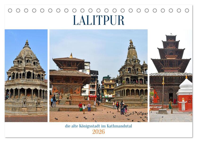 LALITPUR die alte Königsstadt (Tischkalender 2026 DIN A5 quer) CALVENDO Monatskalender