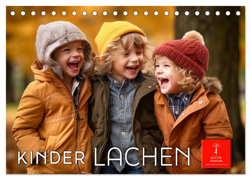 Kinder Lachen (Tischkalender 2026 DIN A5 quer) CALVENDO Monatskalender