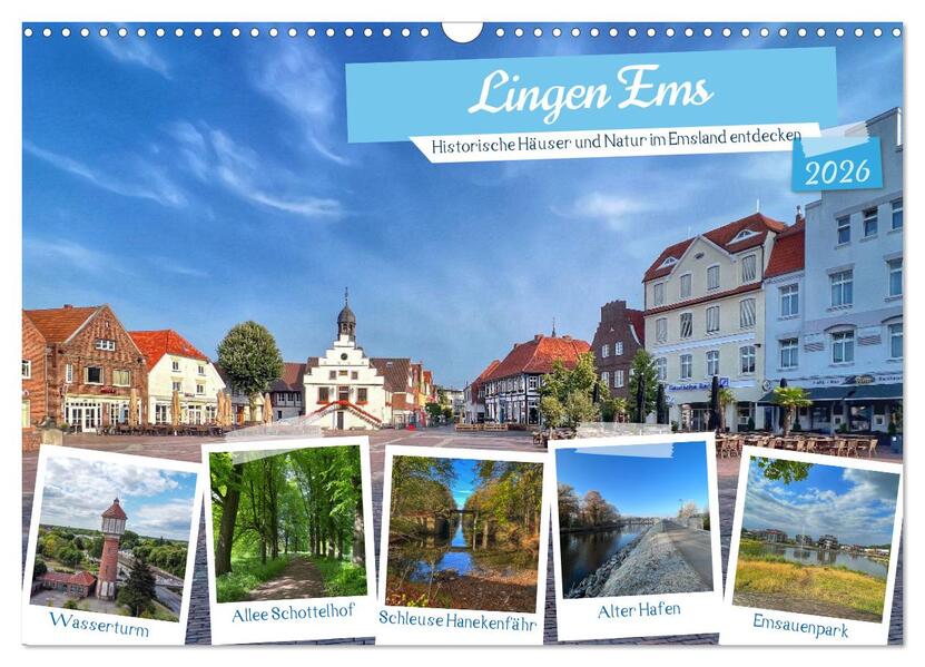 Lingen Ems (Wandkalender 2026 DIN A3 quer) CALVENDO Monatskalender